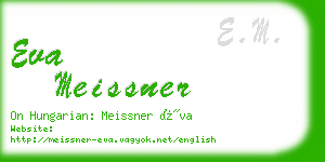 eva meissner business card